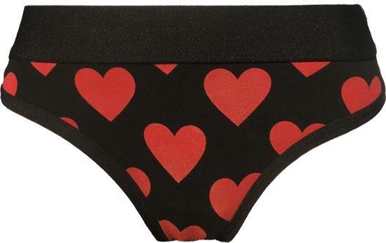 Valentijn hartjes string - Valentijn cadeau voor vriendin verjaardag - kado vrouwen - dames hartjes ondergoed - Liefdes string - Maat: XL
