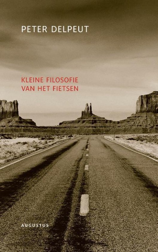 Cover van het boek 'Kleine filosofie van het fietsen' van P. Delpeut