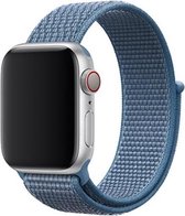 KELERINO. Nylon bandje - bandje geschikt voor Apple Watch Series 1/2/3/4 (42&44mm) - Blauw