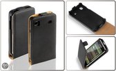 LELYCASE Flip Case Lederen Cover Samsung Galaxy S/Plus Zwart
