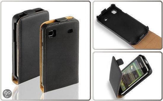 LELYCASE Flip Case Lederen Hoesje Samsung Galaxy S/Plus Zwart | bol.com