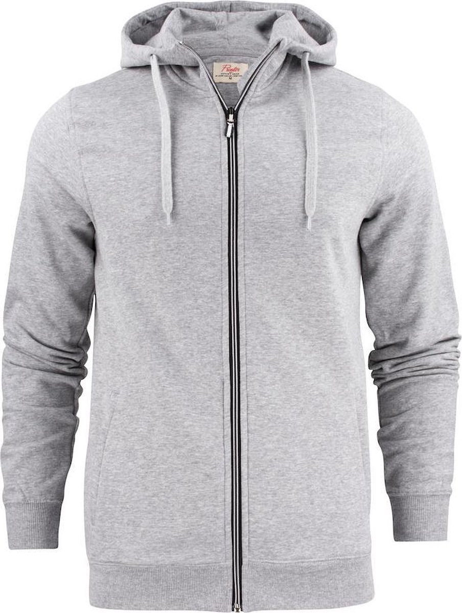 Printer Hooded Sweat Vest Overhead Man 2262051 -Melange Grijs