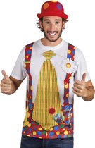 3 stuks: Fotorealistisch shirt - Clown - Large