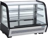Polar Tafelmodel koelvitrine 160L zwart