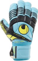 Uhlsport Keeper Handschoen Eliminator Supersoft Keepershandschoenen - Unisex - blauw/zwart/geel Maat 7