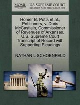 Homer B. Potts Et Al., Petitioners, V. Doris McCastlain, Commissioner of Revenues of Arkansas. U.S. Supreme Court Transcript of Record with Supporting Pleadings