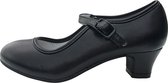 Spaanse schoenen zwart Flamenco verkleed schoenen - Maat 41 (binnenmaat 25,5 cm) bij kleed
