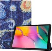 Samsung Galaxy Tab A 10.1 (2019) Hoesje Book Case Hoes - Sterrenhemel
