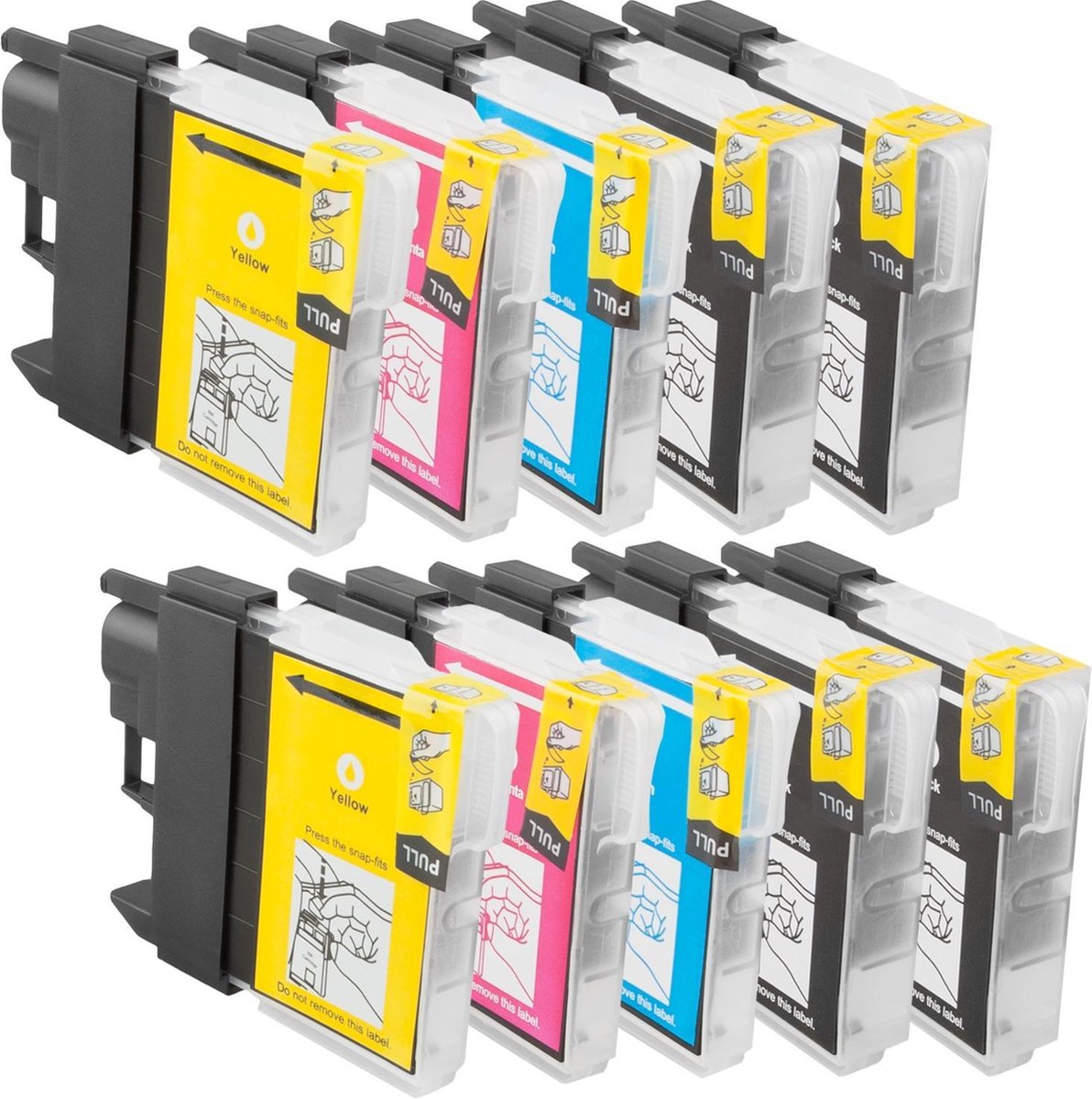 Compatible Brother LC-1100/LC-980 inktcartridges