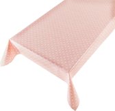 Tafelzeil New Dot Roze -  140 x 550 cm - Roze tafellaken - Tafelkleed plastic - Voor buiten en binnen - Verschillende maten - Geleverd in een koker