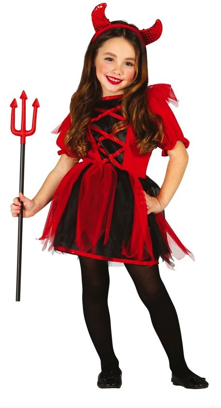 Fiestas Guirca Cute Devil 5 6 jaar Halloween Kostuum voor kinderen Halloween . bol