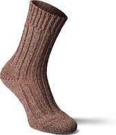 Fellhof Alpaca sokken dik maat 43-46 – donkerbruin – wollen sokken – warme sokken - hypoallergeen - temperatuurregulerend – comfortabel – zacht
