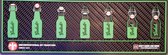 Grolsch bier Barmat dripmat lekmat bar runner voor cafe bar