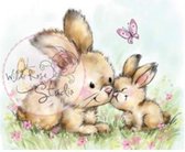 Wild Rose Studios A7 stempel set Spring Bunnies CL451