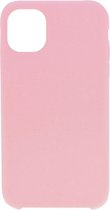 Shop4 - iPhone 11 Hoesje - Zachte Back Case Mat Licht Roze