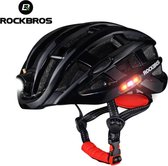 Pro Fietshelm met verlichting | MTB helm met verlichting | E-bike Helm | Licht van gewicht | ingebouwde Led lamp als voorlicht + zijlicht en achterlicht > sport lights | Zwart