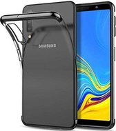 Hoesje Backcover Case Clear voor Samsung Galaxy A7 2018 Zwart