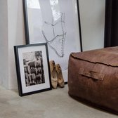Shabbies Poef Amarone Africa Leder - Tabac