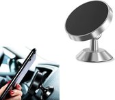 DrPhone A3 Magnetische Autohouder - Dashboard Houder - Magneet Smartphone Houder + 1 Extra 3M Metalen Plaat - 4 tot 6.5 inch - Zilver