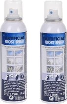 2x Spuitsneeuw sneeuwspray vorst 150 ml - kunstsneeuw / nepsneeuw