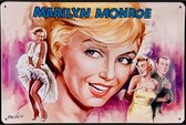 Wandbord - Marilyn Monroe -20x30cm-