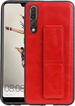 Grip Stand Hardcase Backcover voor Huawei P20 Pro Rood