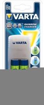 Varta Easy Energy Rainbow Charger plus 2 AA batterijen 2100 mAh