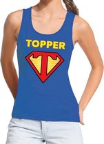 Super Topper tanktop dames blauw  / mouwloos shirt Super Topper  dames L