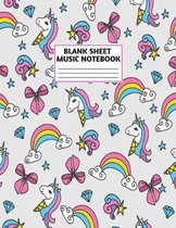 Blank Sheet Music Notebook