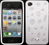 Tpu cover Waterdruppel Iphone 4 - Wit