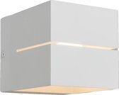 QAZQA transfer - Moderne Wandlamp Up Down voor binnen - 1 lichts - D 123 mm - Wit - Industrieel - Woonkamer | Slaapkamer | Keuken