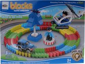 Luna Flexy Blocks Politie Bouwset Glow In The Dark 96-delig