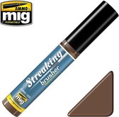 Mig - Streakingbrusher Medium Brown (Mig1250) - modelbouwsets, hobbybouwspeelgoed voor kinderen, modelverf en accessoires