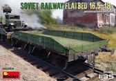 1:35 MiniArt 35303 Soviet Railway Flatbed 16,5 – 18T. Plastic kit