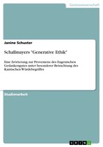 Schallmayers 'Generative Ethik'
