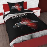 Sleeptime 4 kids Speed Dekbedovertrek - Eenpersoons - 140 x 220 cm - Zwart