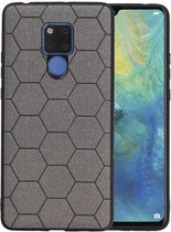 Grijs Hexagon Hard Case voor Huawei Mate 20 X