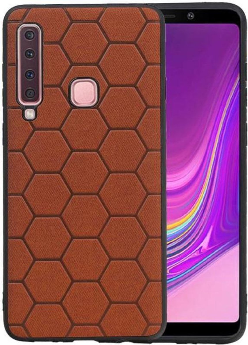 Bruin Hexagon Hard Case voor Samsung Galaxy A9 2018