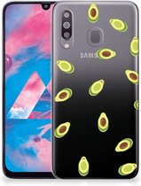 Geschikt voor Samsung Galaxy M30 Siliconen Case Avocado