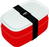 Zak!Designs Lunchbox - Incl. Bestekset - Rood-Wit