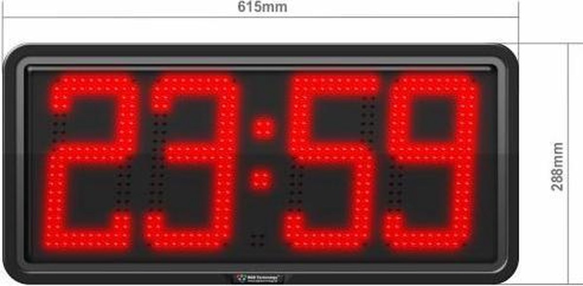 Ook Zwembad Achternaam LED klok ZA20-R GPS LED klok | bol.com