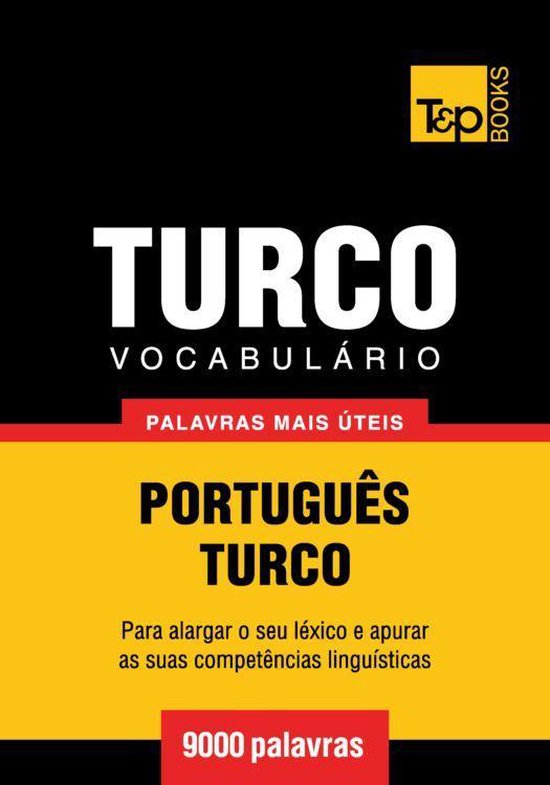 Vocabulário Português-Turco - 9000 palavras mais úteis - cover