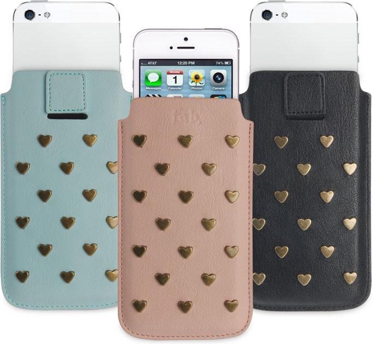 iPhone SE/5S/5 hoesje - Fab. - Roze - Kunstleer