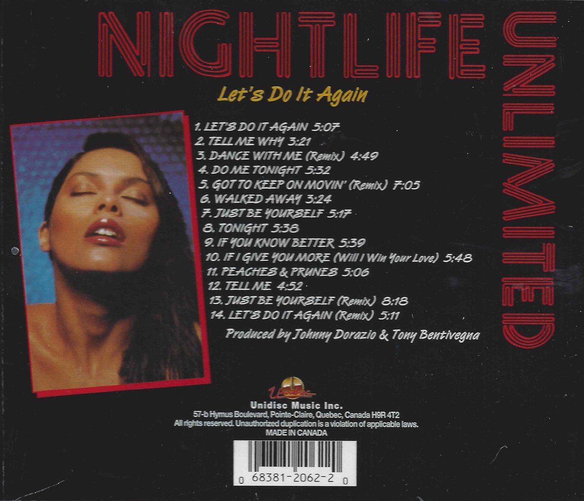 Let's Do It Again, Nightlife Unlimited CD (album) Muziek