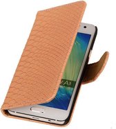 Roze Slang Booktype Samsung Galaxy A3 2016 Wallet Cover Hoesje