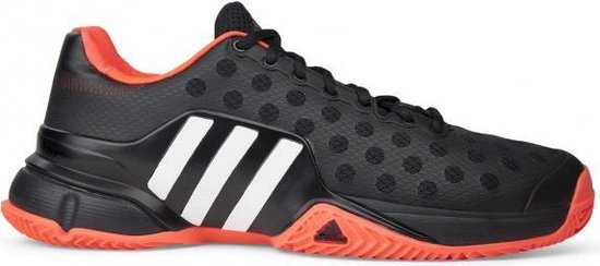 Adidas - Barricade 2015 Clay heren tennisschoen (zwart/rood) - EU 45 1/3-  UK 10,5 | bol.com