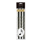 Pencil set Note b/w (6 pcs)