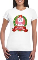 Foute Kerst shirt voor dames - eenhoorn - Merry Christmas 2XL