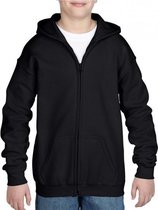 Zwart capuchon vest voor jongens XL (176)