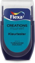 Flexa Creations - Muurverf - Kleurtester - 3023 Turquoise Holiday - 30 ml
